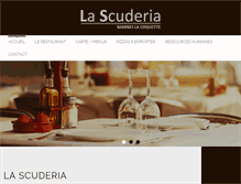Tablet Screenshot of pizzeria-scuderia.fr